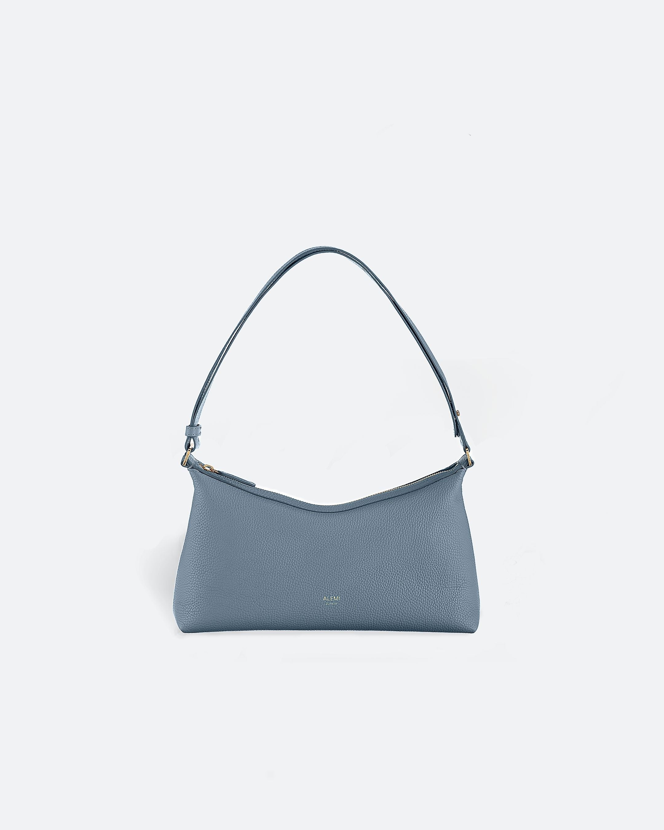 ALEMI Zurich | LETTEN SMALL | Small Bag | Ice Blue I Soft Grain Leather | Bag front