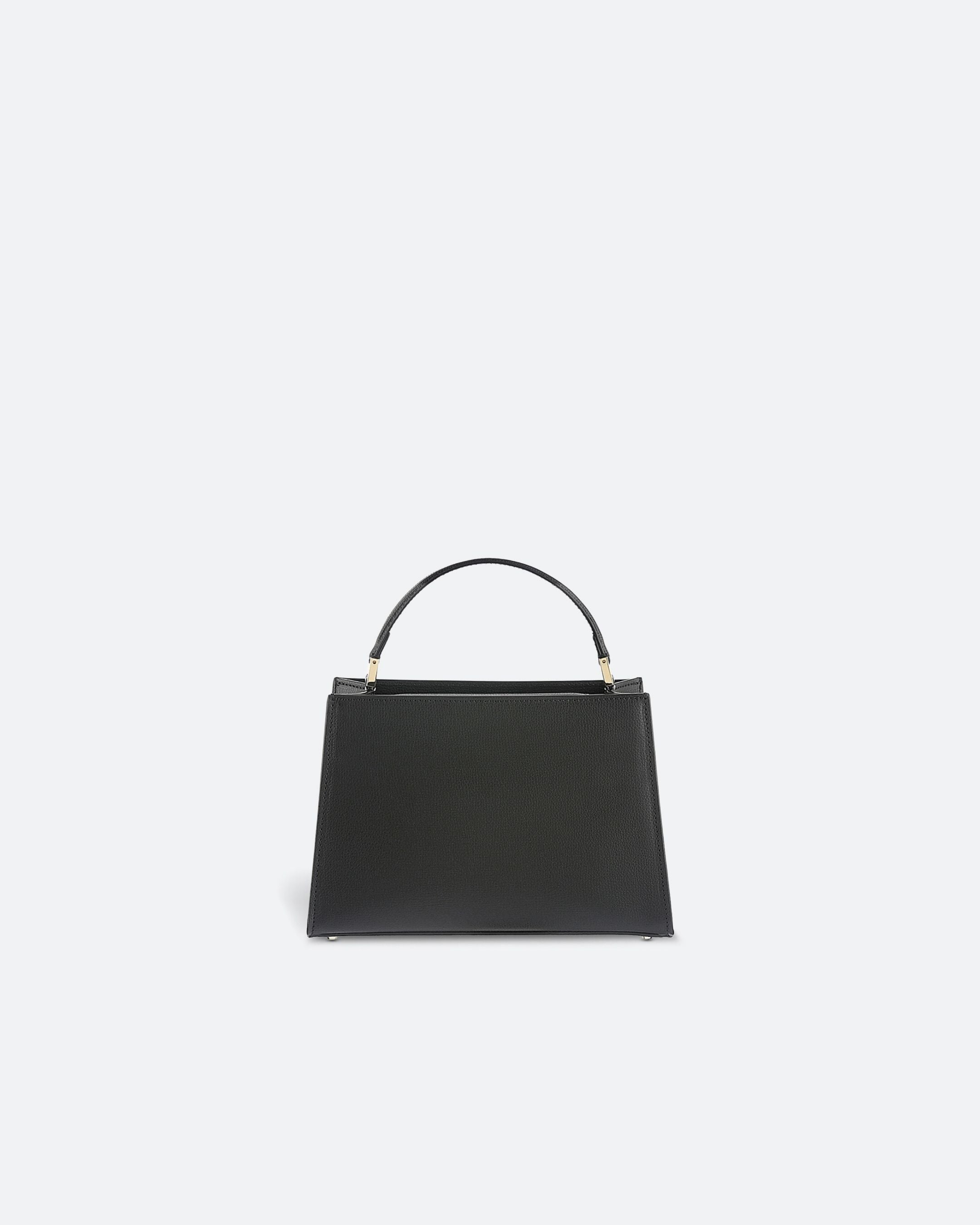 ALEMI Zurich | SEEFELD MINI | Small Bag | Black | Pebbled Leather | bag back