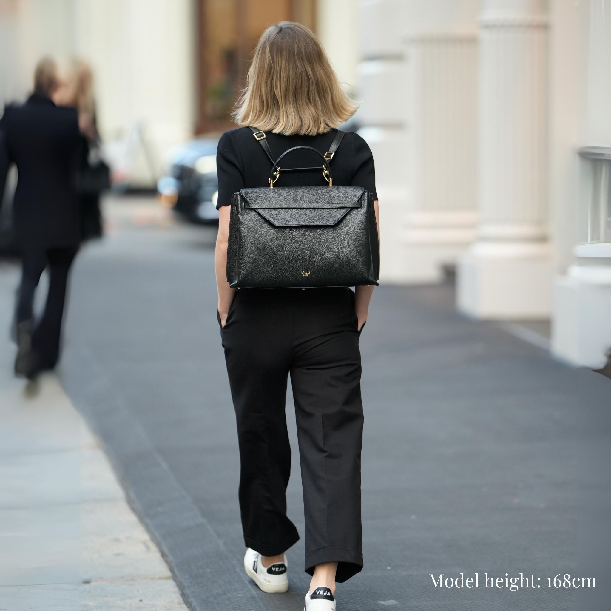 AMELI Zurich | VIADUKT WORK 24 | Black | Soft Grain Leather | Backpack