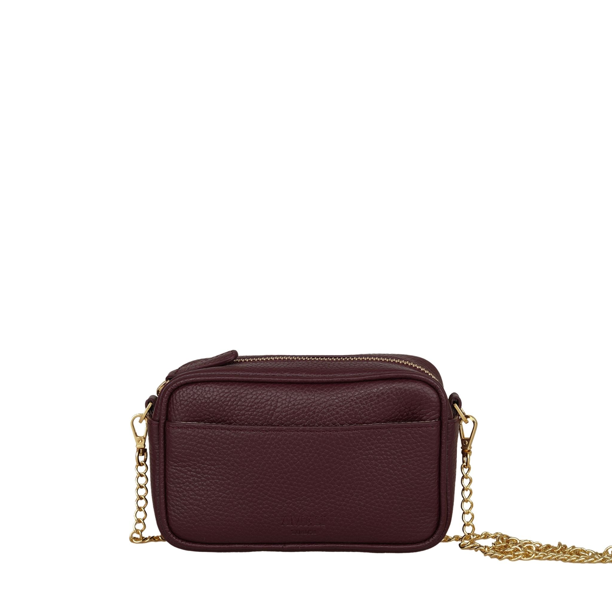 AMELI Zurich | Belvoir | Maroon Red | Dollarino Leather | Front