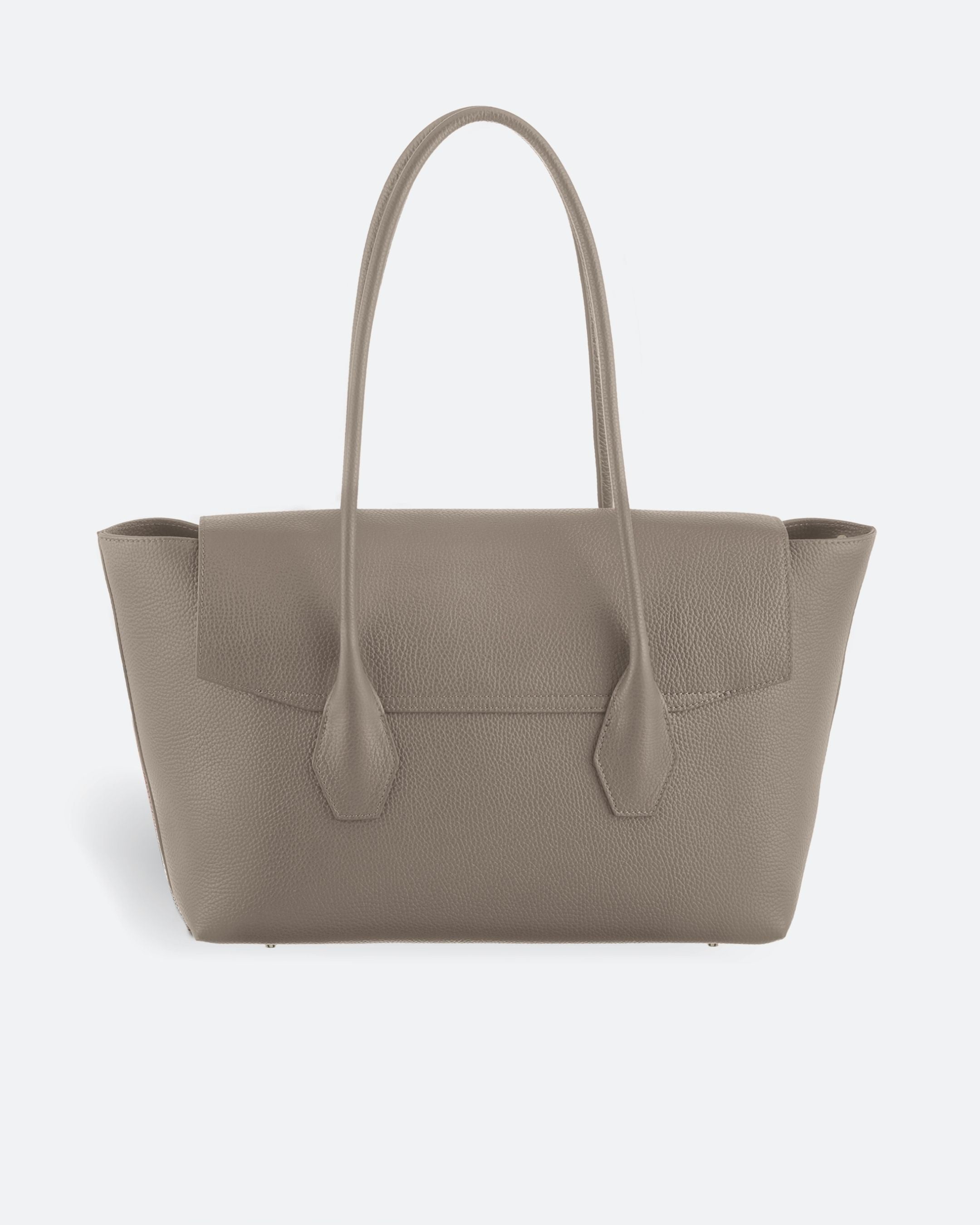 ALEMI Zurich | IDA | Laptop Bag | Beige|  Soft Grain Leather | Bag back