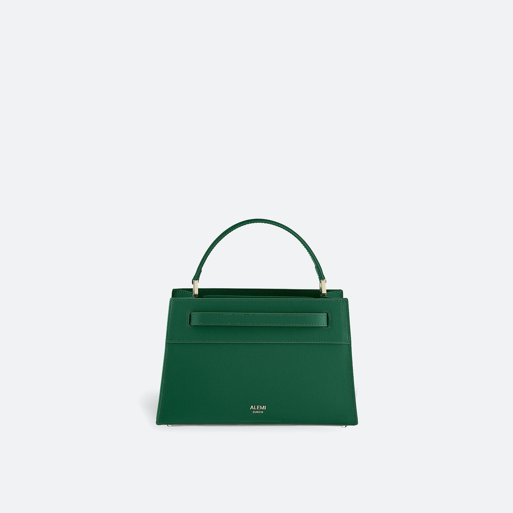 モーツァルトgreen SEEFELD MINI in Emerald Green - Elegant Compact Bag | ALEMI Zurich