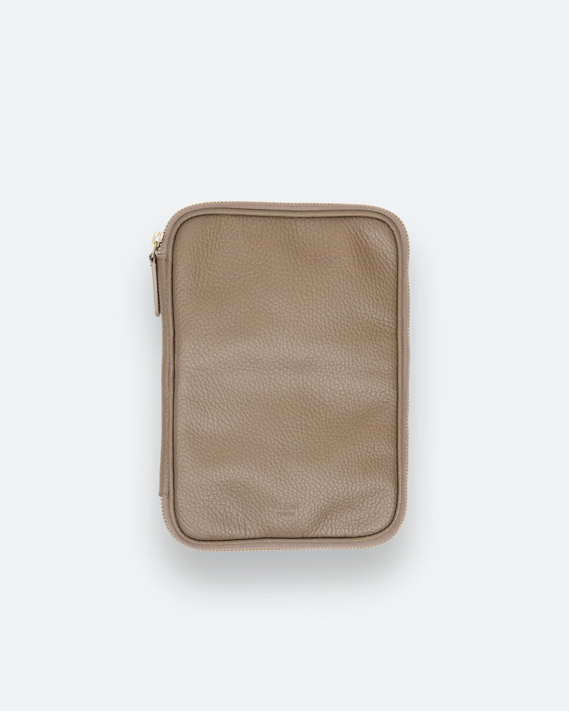 ALEMI Zurich | TECHNOPARK | Accessoires | Greige | Soft Grain Leather | Front