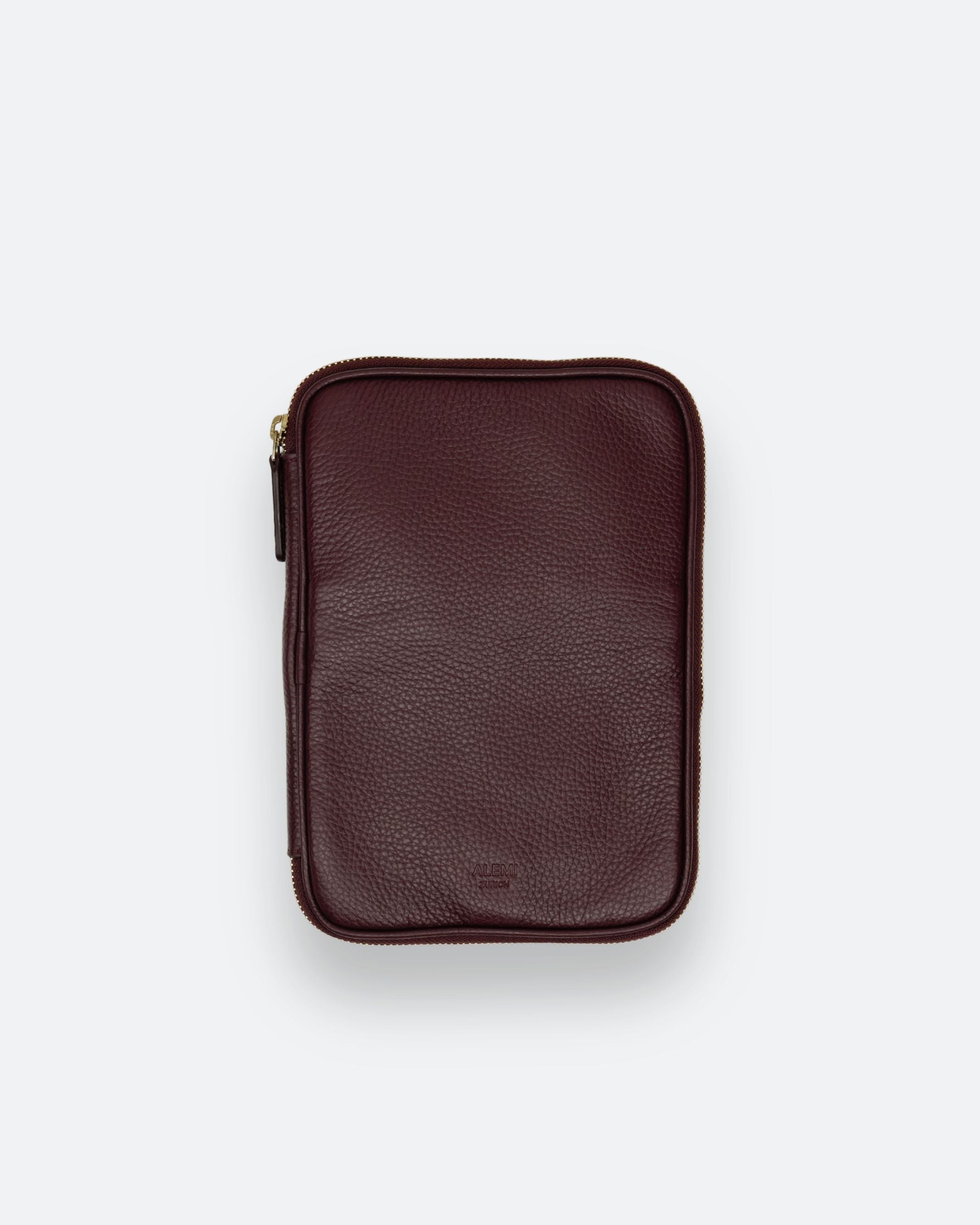 ALEMI Zurich | TECHNOPARK | Accessoires | Maroon Red | Soft Grain Leather | Front