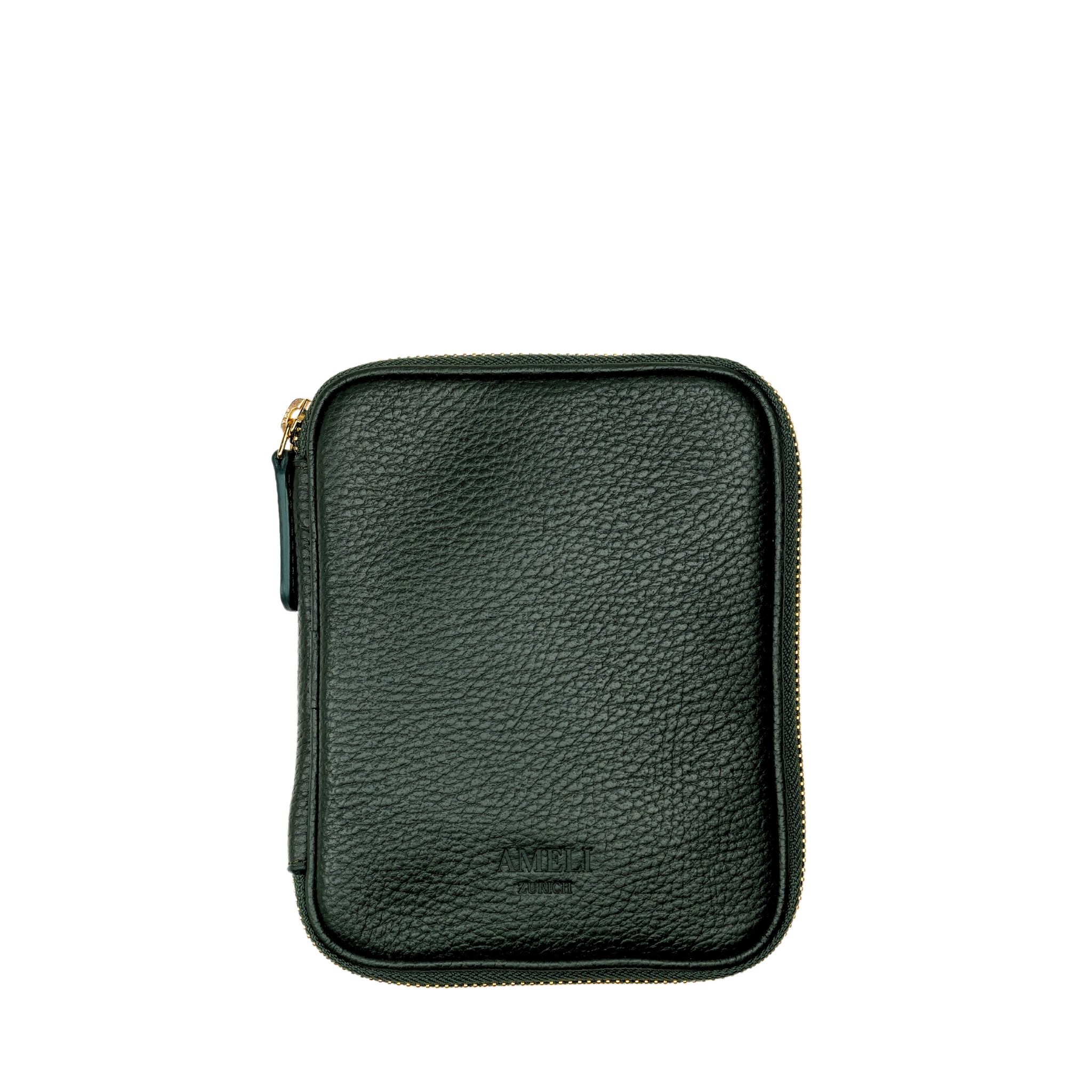 AMELI Zurich | TECHNOPARK | Dark Green | Small | Golden Hardware | Front