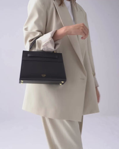 ALEMI Zurich | SEEFELD MINI | Small Bag | Black | Pebbled Leather | Video